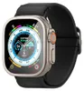 A close-up of an Apple Watch Ultra with a black band, displaying various metrics on its screen. Anteprima dell’immagine prodotto