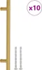 vidaXL Möbelgriffe 10 Stk. Golden 160 mm Edelstahl Produktbild-Vorschau 1