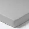 Spannbettlaken Grau 120x60cm 100% Baumwolle für Babys Produktbild-Vorschau 1