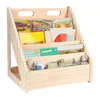 Montessori Bücherregal,Bücherregal Kinder,Massivholz Produktbild-Vorschau 2
