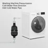 Diagram showing a water pressure booster pump connected to a washing machine. Náhled obrázku produktu