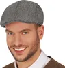 Dieb 20er Jahre Schiebermütze Braune Fischgräten Optik Produktbild-Vorschau 1