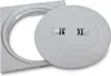 A light gray skimmer lid and frame are shown on a white background. Produktbild-Vorschau