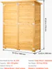 VEVOR Geräteschuppen 1400 x 600 x 1715 mm, großer Produktbild-Vorschau 7