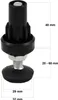 Fuss für 28 mm Rohre, verstellbar Produktbild-Vorschau 3