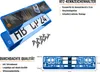2 Kennzeichenhalter Blau - Chrom Kennzeichenhalterung Produktbild-Vorschau 8