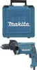 A teal Makita hammer drill and its blue carrying case are shown against a white background. Podgląd zdjęcia produktu