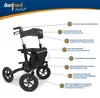 Dunimed Outdoor Rollator mit großen Luftreifen Produktbild-Vorschau 2