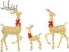 Outsunny 3 cerfs lumineux Noël, en forme de famille de Voir les images du produit 1