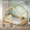 ML-Design detská posteľ domček posteľ 70x140 cm prírodná, Náhľad obrázku produktu 2