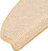 vidaXL Tapis d'escalier 15 pcs. 65x21x4 cm blanc et marron Voir les images du produit 6