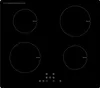 A black induction hob with four heating elements and control buttons. Produktbild-Vorschau