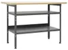 vidaXL Pracovní stůl šedý 120 × 60 × 85 cm Ocel Náhled obrázku produktu 6