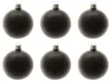 Weihnachtskugeln Glas 8cm mundgeblasen 6er Box - Schwarz Produktbild-Vorschau 2