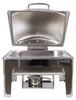 Edelstahl Luxus Speisenwärmer 2/3 Warmhaltebehälter Chafing Produktbild-Vorschau 3
