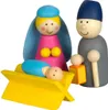 Culla di Natale per bambini, decorazione in legno con Anteprima dell’immagine prodotto 3