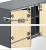 Hettich Set WLL PC, mittel, o. SA , rechts, grau Produktbild-Vorschau 3