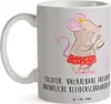 Mr. & Mrs. Panda Kaffeebecher Tochter Mode - Grau Pastell - Produktbild-Vorschau 3