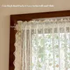 Omgoods - Kurzes Küchenvorhang aus Voile mit Blumenmuster, Produktbild-Vorschau 5