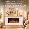 HOMAVO 36 Zoll Elektrokamin mit Schrank 1000/2000 W Heizung Produktbild-Vorschau 3