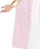 Close-up of a person's arm wearing a gold cuff and draped in pink and white fabric. Produktbild-Vorschau