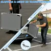 Arvioo Sonnenliege klappbar 2x, Gartenliege mit Dach, Produktbild-Vorschau 8