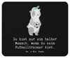 Mr. & Mrs. Panda Mauspad Fußballtrainer Herz - Schwarz - Produktbild-Vorschau 1