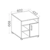 Caisson de bureau MABAKA – chêne artisan Voir les images du produit 2