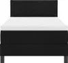vidaXL Lit boxspring avec tête de lit noir 90 x 200 cm Voir les images du produit 7