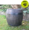Pflanzkübel BOLERO, Größe L, Fass, Kunststoff Produktbild-Vorschau 8