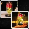 Ewige Rose unter Glas mit LED, rote Dekorationsrose, Produktbild-Vorschau 13