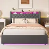 okwish Jugendbett 140×190 mit Steckdose und LED, Produktbild-Vorschau 4