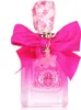 A Juicy Couture Viva La Juicy Petals Please Eau de Parfum bottle with a pink bow and flower charm. Produktbild-Vorschau