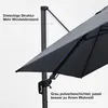 PURPLE LEAF Ampelschirm Twist 300 x 300 cm Sonnenschirm mit Produktbild-Vorschau 8