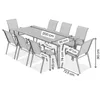 BEAUTYSOFA | VALENCIA 8+1 Garten Essgruppe Taupe – Produktbild-Vorschau 4