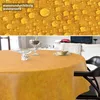 Tischdecke Klassisch-elegant Marmor Orange Rund 120cm Produktbild-Vorschau 4