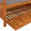 Panchina da giardino con cuscini 126 cm in legno massiccio Anteprima dell’immagine prodotto 16