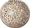 DARIA Windlicht - H.15cm x D.17cm - taupe - Eisen - Produktbild-Vorschau 1