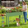 COSTWAY Hochbeet Metall 95x31x79,5cm, erhöhtes Gartenbeet Produktbild-Vorschau 7