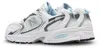 New Balance White Light Chrome Blue - 41.5 Größe: 41.5 Produktbild-Vorschau 4