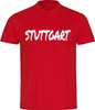 multifanshop Herren T-Shirt - Stuttgart - Textmarker, rot, Produktbild-Vorschau 1