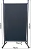 Paravent Outdoor Wetterfest 180 x 78 cm Grau | Raumteiler Produktbild-Vorschau 3