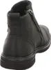 A black leather boot is shown from the back-right side against a white background. Produktbild-Vorschau