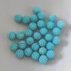 Bubble Perlen rund aus Acryl, 10 mm, 30 Stück, Türkis Produktbild-Vorschau 4