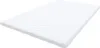 A white mattress topper with a wavy pattern lies on a white background. Produktbild-Vorschau