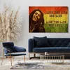 Leinwandbild (120x80cm): Bob Marley King of Reggae Zitat Produktbild-Vorschau 2