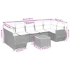Modulares Garten-Sofa-Set 8-tlg., Poly Rattan Beige, Produktbild-Vorschau 3