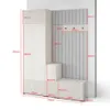 Garderoben-Set Ritmo version 8 – gefräste Kleiderschrank Produktbild-Vorschau 2