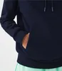 Lacoste Logo Pullover Hoodie, Blau M Produktbild-Vorschau 10