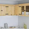 vidaXL Szafka SKI Miodowy brąz 80 x 80 x 60 cm Lite drewno Podgląd zdjęcia produktu 4